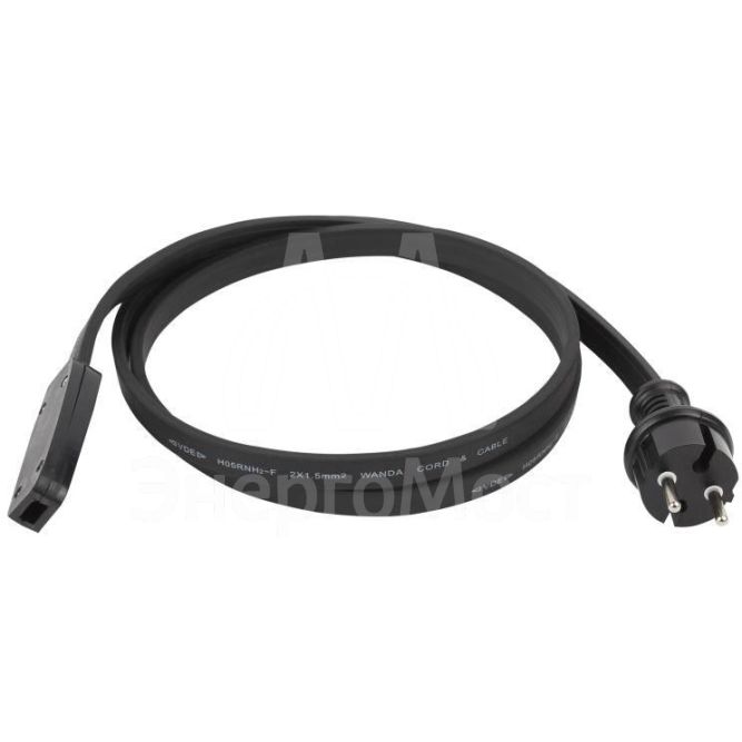 Набор для подключения ERABL-SET Белт-лайт (шнур питания с вилкой+ коннектор на 2 жил.) черн. Эра Б0049180