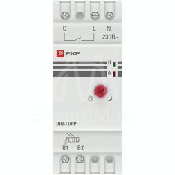 Фотореле с выносным датчиком DIN-1 (ФР) 2-100Лк 25А (3000Вт) EKF fr-din-1-25