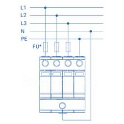 Устройство защиты от импульсных перенапряжений РИФ-Э-I+II 275/12.5 (3+1) Стример 114003