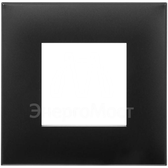 Рамка 1-м 2мод. Avanti &amp;quot;Черный матовый&amp;quot; DKC 4412902