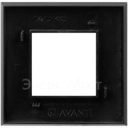 Рамка 1-м 2мод. Avanti &amp;quot;Черный матовый&amp;quot; DKC 4412902