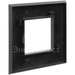 Рамка 1-м 2мод. Avanti &amp;quot;Черный матовый&amp;quot; DKC 4412902