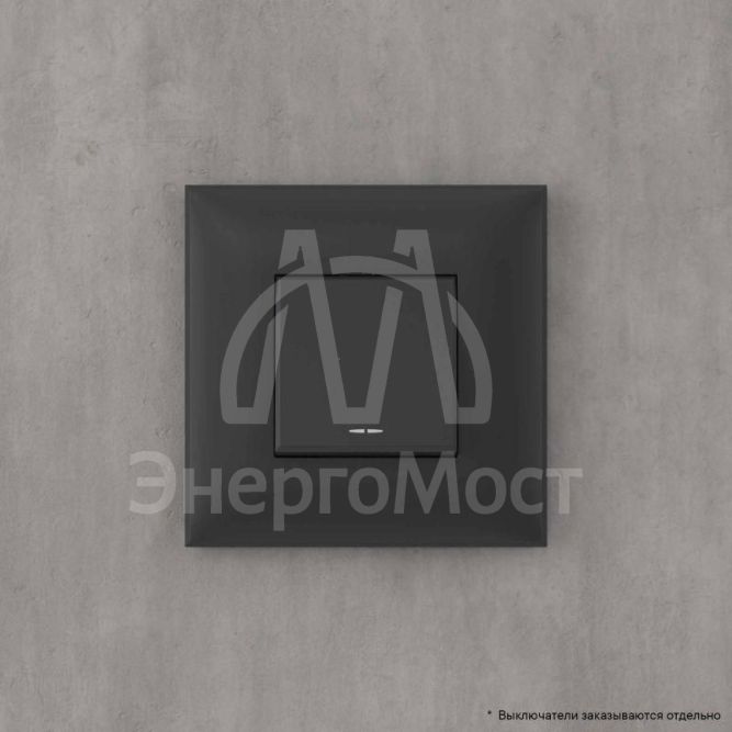 Рамка 1-м 2мод. Avanti &amp;quot;Черный матовый&amp;quot; DKC 4412902