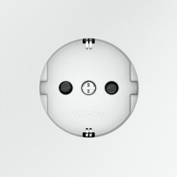 Розетка 1-м СП S70 16А с заземл. защ. шторки механизм бел. матов. Voltum VLS040202