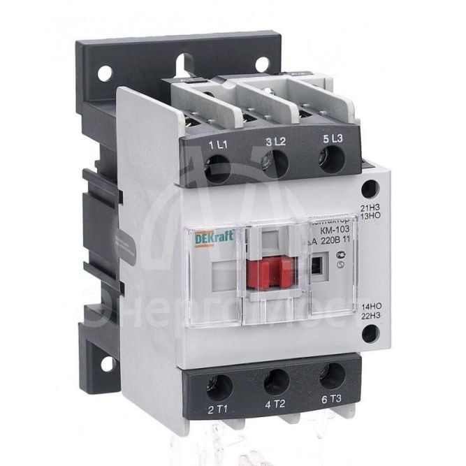 Контактор КМ-103 40А 380В AC3 1НО+1НЗ SchE 22129DEK
