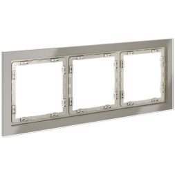 Рамка 3-м S70 стеклян. шелк Voltum VLS110304