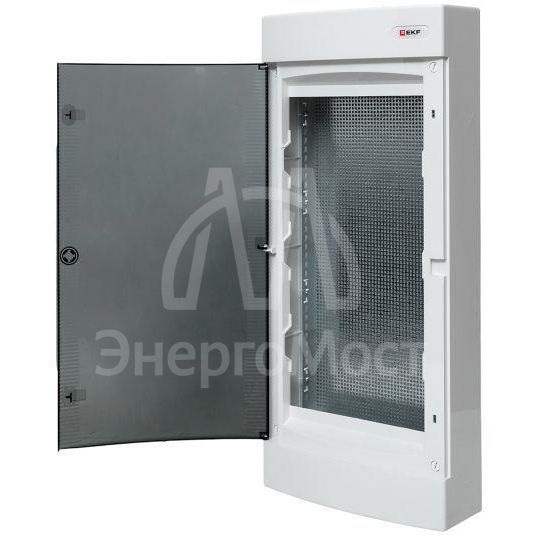 Щит слаботочный навесной &amp;quot;Unix&amp;quot; прозр. дверь 4 габарит IP40 PROxima EKF ux-4m-n