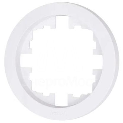 Рамка 1-м OSEN горизонт. круглая бел. LEZARD 744-0200-146