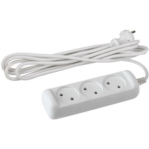 Удлинитель 3х7м без заземл. 10А IP20 U-3-7m-2х1 ПВС 2х1 Эра Б0028357