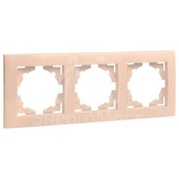 Рамка 3-м Валенсия крем. PROxima EKF EWM-G-303-20