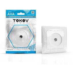 Розетка TV СП AVA в сборе бел. TOKOV LIGHT TKL-AV-A1O-C01