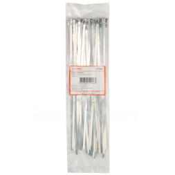 Хомут кабельный 4.6х300 нерж. сталь AISI 304 серебр. (уп.50шт) DKC 27406