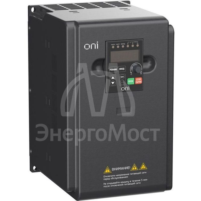 Преобразователь частоты A150 380В 3ф 7.5кВт 17А встроенный торм. модуль ONI A150-33-75NT