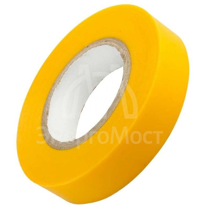 Изолента ПВХ 15мм (рул.20м) OIT-B15-20/Y желт. ОНЛАЙТ 71679