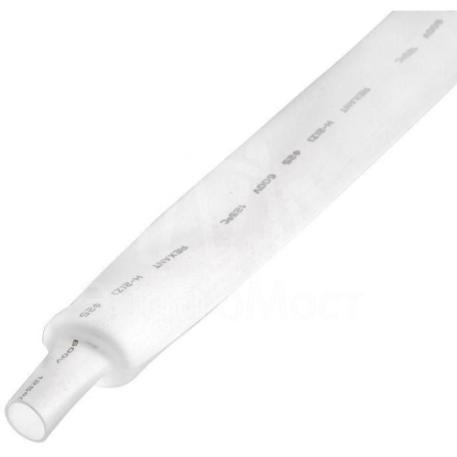 Трубка термоусадочная 25.0/12.5 1м бел. Rexant 22-5001