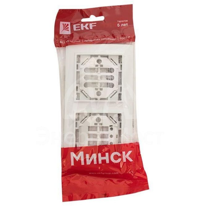 Рамка 2-м Минск горизонтальная бел. Basic EKF ERM-G-302-10