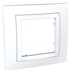Рамка 1-м Unica бел. SchE MGU2.002.18