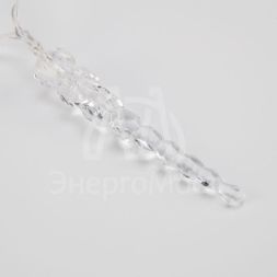 Гирлянда светодиодная &amp;quot;Сосульки&amp;quot; 1.5м 10LED бел. провод прозр. 2хAA (батарейки не в комплекте) Neon-Night 303-094