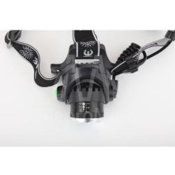 Фонарь аккумуляторный налобный GA-805 CREE 5Вт регулир. фокус литиевый аккум. 2.5А.ч алюм. USB пластик. (кор.) Эра Б0039625