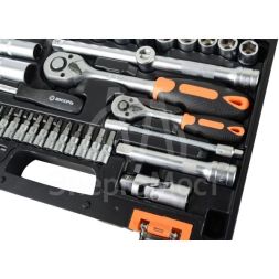 Набор инструментов, 1/2&amp;quot; , 1/4&amp;quot; , CrV, пластиковый кейс 82 предмета Вихрь