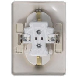 Розетка 2-м Glossa с заземл. в сборе платина SchE GSL001224