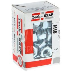 Гайка DIN934 шестигранная оцинк. М10 (уп.50шт) Tech-KREP 105249