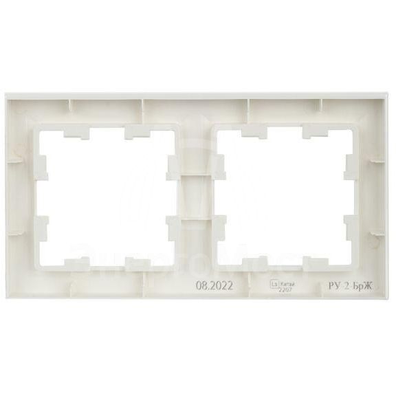 Рамка 2-м BRITE РУ-2-БрЖ жемчуж. IEK BR-M22-K36