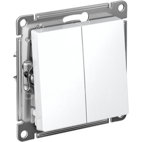 Механизм переключателя 2-кл. СП AtlasDesign 10А IP20 (сх. 6/2) 10AX бел. SchE ATN000165