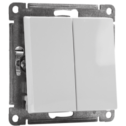 Механизм переключателя 2-кл. СП AtlasDesign 10А IP20 (сх. 6/2) 10AX бел. SchE ATN000165