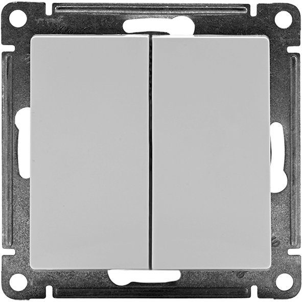 Механизм переключателя 2-кл. СП AtlasDesign 10А IP20 (сх. 6/2) 10AX бел. SchE ATN000165