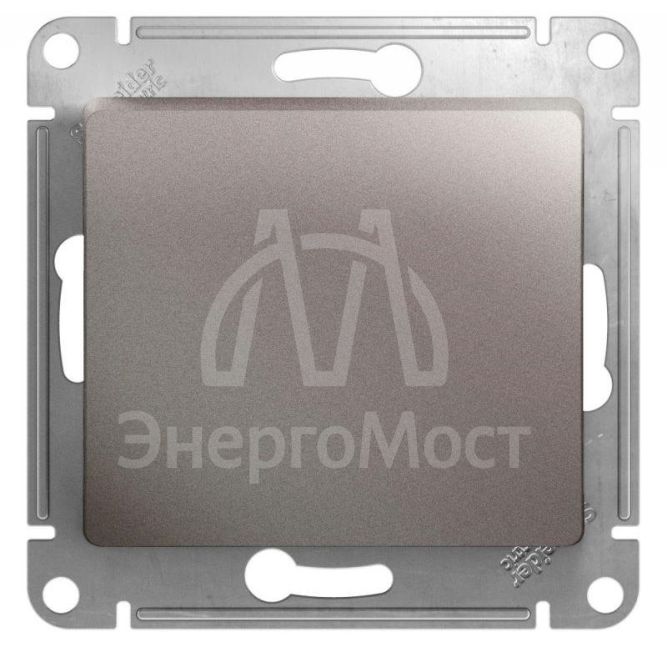 Механизм переключателя 1-кл. СП Glossa 10А IP20 (сх. 6) 10AX платина SchE GSL001261
