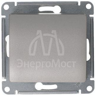 Механизм переключателя 1-кл. СП Glossa 10А IP20 (сх. 6) 10AX платина SchE GSL001261