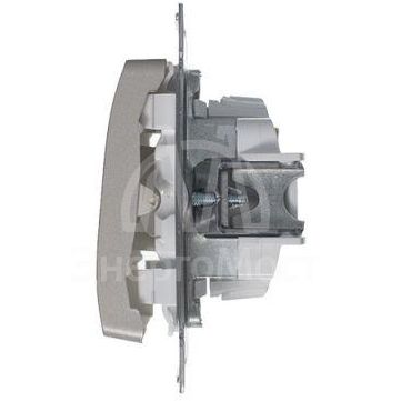 Механизм переключателя 1-кл. СП Glossa 10А IP20 (сх. 6) 10AX платина SchE GSL001261