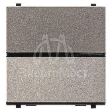 Механизм переключателя проходного 1-кл. 2мод. СП Zenit 16А IP20 с клавишей шампань ABB 2CLA221000N1901