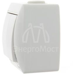 Выключатель 2-кл. ОП Ната 10А IP20 бел. LEZARD 710-0200-101