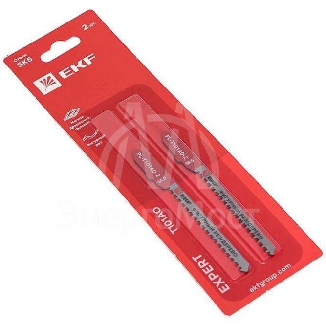 Пилка для электролобзика T101AO (фигурный рез по дереву)(SK5) (уп.2шт) Expert EKF pl-t101ao-2