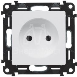 Панель лицевая Valena Life для силовой розетки 2К бел. Leg 754970