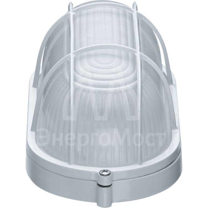 Светильник ЛОН 94 801 NBL-O2-60-E27/WH 1х60Вт E27 IP54 (аналог НПБ 1402 бел. овал с решеткой 60Вт) Navigator 94801
