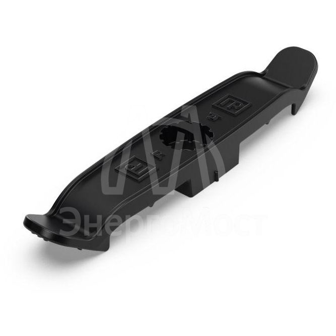 Держатель плоского кабеля двусторонний для прямого монтажа на 4 места (уп.20шт) черн. Промрукав PR13.0439