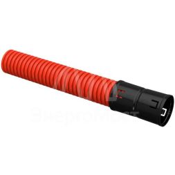 Труба гофрированная двустенная ПНД d50мм с муфтой SN20 красн. (уп.50м) IEK CTG12-050-K04-050-R