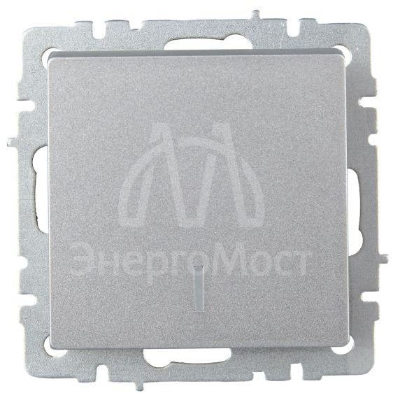 Выключатель проходной 1-кл. СП BRITE ВС10-1-7-БрА 10А с индик. механизм алюм. IEK BR-V12-1-10-K47