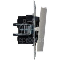 Выключатель проходной 1-кл. СП BRITE ВС10-1-7-БрА 10А с индик. механизм алюм. IEK BR-V12-1-10-K47