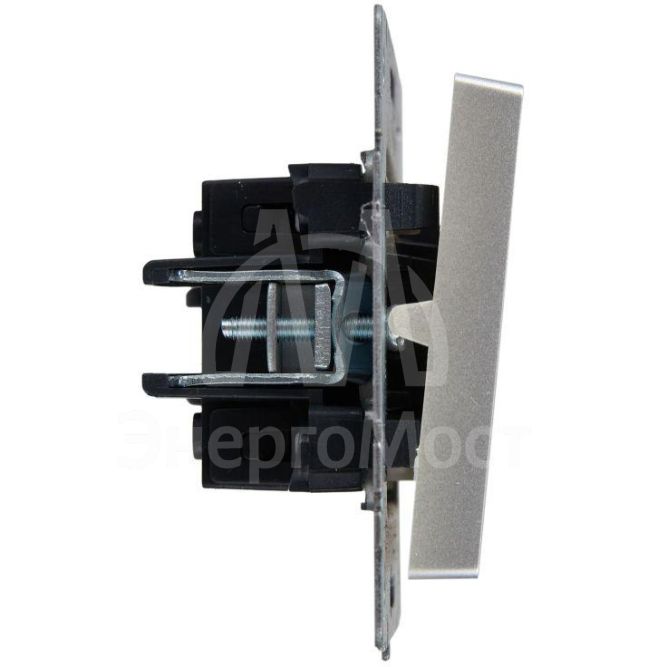 Выключатель проходной 1-кл. СП BRITE ВС10-1-7-БрА 10А с индик. механизм алюм. IEK BR-V12-1-10-K47