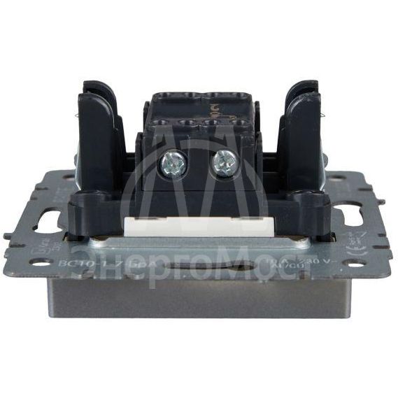 Выключатель проходной 1-кл. СП BRITE ВС10-1-7-БрА 10А с индик. механизм алюм. IEK BR-V12-1-10-K47