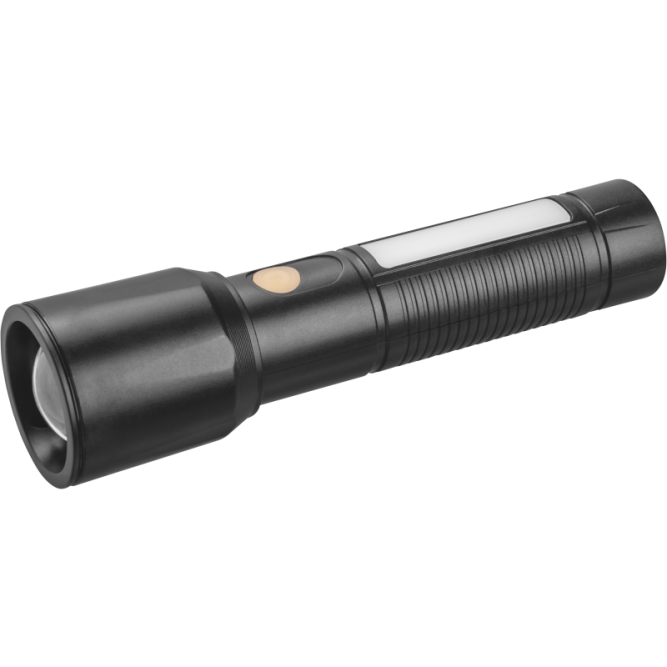 Фонарь аккумуляторный ручной 90 863 OPT-CP07-ACCU пласт.1LED 5Вт+6LED 1.2Вт li-ion 1.2А.ч 4 реж. ОНЛАЙТ 90863