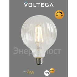 Лампа светодиодная филаментная Loft 271 YX-G125175LXFEC01 4Вт 2200К E27 DIM Voltega 8575