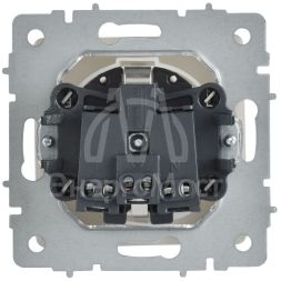 Розетка BRITE РСбш10-3-44-БрАБ 16А IP44 с заземл. защ. шторки с крышкой механизм арктич. бел. IEK BR-R16-16-44-K91