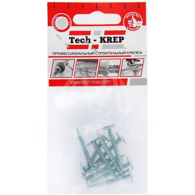 Саморез для тонкого метал. листа 4.2х32 (уп.10шт) пакет Tech-Krep 102391