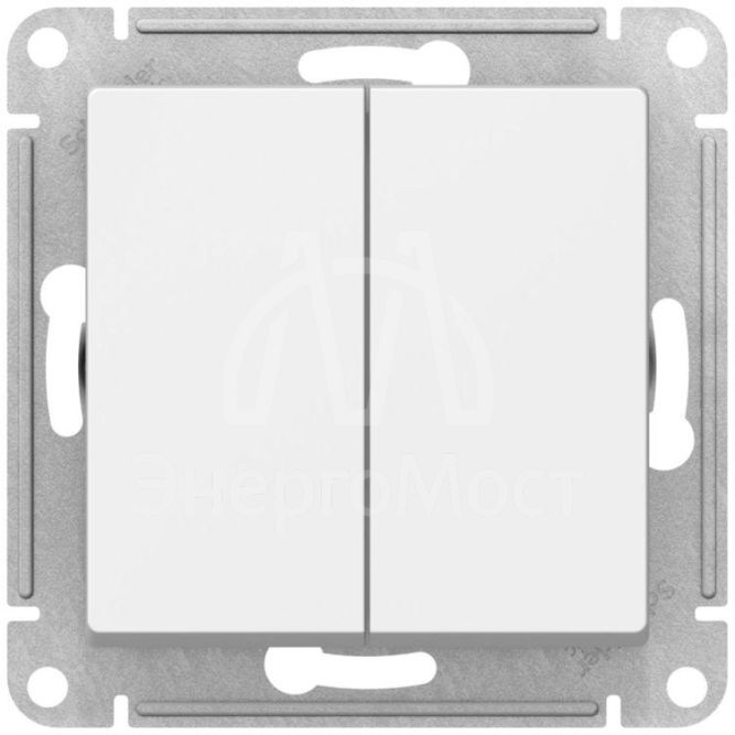 Переключатель перекрестный 2-кл. AtlasDesign 2хсх.7 10АХ механизм бел. SE ATN000173