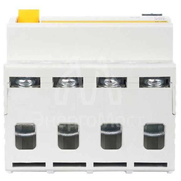 Выключатель дифференциального тока (УЗО) 4п 40А 30мА тип AC ВД1-63 IEK MDV10-4-040-030